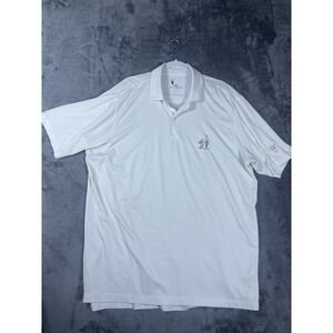 F&G Tech Mens XL White Golf Polo Shirt CWC 1896 Embroidered Performanc Short Slv